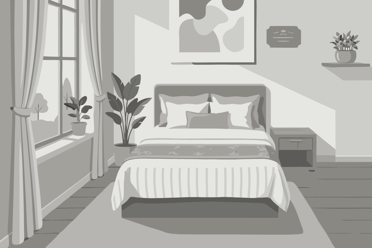 A01 Female Lower bed In shared room with 6 beds
